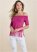 Venus VENUS | Off-The-Shoulder Sweater in Fuchsia