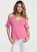 Venus Embellished Sleeve Top in Pink