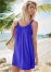 Venus Gathered Neckline Cover-Up Dress in Cobalt Blue