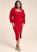 Venus Red SWEATER DRESS WITH SHRUG