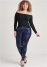 Venus Plus Size Beaded Skinny Jeans in Indigo Blue