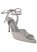 Venus Faux-Suede Lace-Up Heels in Light Grey