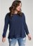 Venus Plus Size Lace Trim Cozy Knit Top