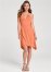 Venus Orange KEYHOLE DETAIL A-LINE DRESS