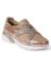 Venus Glitter Wedge Sneakers in Rose Gold