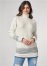 Venus Plus Size Fair Isle Turtleneck Sweater in White & Blue