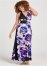 Venus Plus Size Floral Printed Long Dress