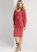 Venus Belted Midi Sweater Dress - Red