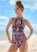 Venus High Neck Tankini Top Bikini - Adorn Me