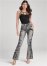 Venus Floral Embroidered Jeans in Black Acid Wash