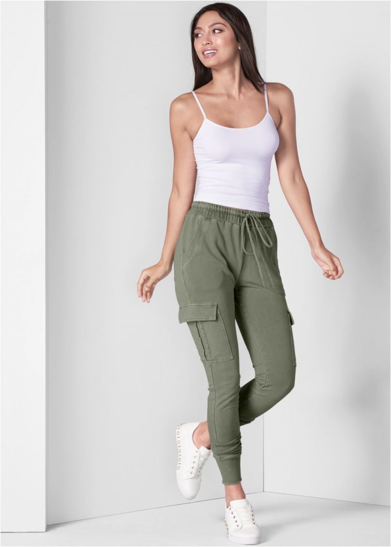 Venus Cargo Lounge Joggers in Olive
