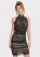 Venus Ruched Mesh Bodycon Dress - Black