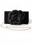 Venus Floral Applique Clutch in Black