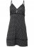 Venus Black & White Keyhole nightgown