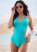 Venus Spellbound Monokini Swimsuit in Aqua Reef