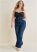 Venus Plus Size High-Waist Flare Jeans in Dark Wash