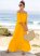 Venus Off-The-Shoulder Maxi Dress - Yellow