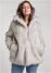 Venus Mid-Length Faux-Fur Coat in Grey