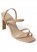 Venus Strappy Toe Loop Heels in Nude