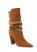 Venus Western Buckle Wrap Boots in Cognac