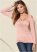 Venus Draped Sleeve Top in Light Pink