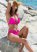 Venus Goddess Scoop Front Bottom Bikini - Electric Pink