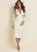 Venus Lace Fitted Cutout Dress - Off White