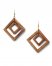 Venus Wood Earrings in Brown