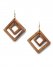 Venus Wood Earrings in Brown