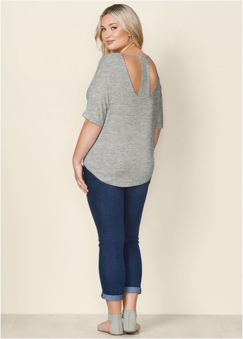 Venus Heather Grey RACERBACK BASIC TOP