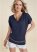 Venus Basic Flounce Top in Navy