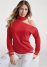 Venus Gold Studded Sweatshirt in Red