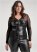 Venus Plus Size Faux-Leather Bustier Top