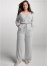 Venus Plus Size Embellished Sleeve Jumpsuit in Heather Grey