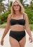 Venus Plus Size Uplift Balconette Top Bikini - Black Beauty