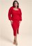 Venus Plus Size Sweater Dress With Shrug