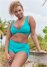 Venus Plus Size Lovely Lift Wrap Bikini Top Bikini - Aqua Reef