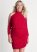 Venus Red Embellished cold-shoulder dress