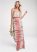 Venus Overlay Tie Dye Maxi Dress - Coral Multi