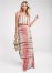 Venus Overlay Tie Dye Maxi Dress - Coral Multi