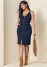 Venus Dark Wash DENIM DRESS WITH ZIPPER