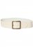 Venus Wide Buckle Square Belt in White