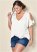 Venus Plus Size Cold-Shoulder V-Neck Top