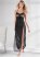 Venus Black LACE DETAIL GOWN SET