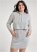 Venus Plus Size Layered Lounge Dress Set in Heather Grey