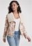 Venus Faux-Suede Tie-Dye Coat in White & Pink