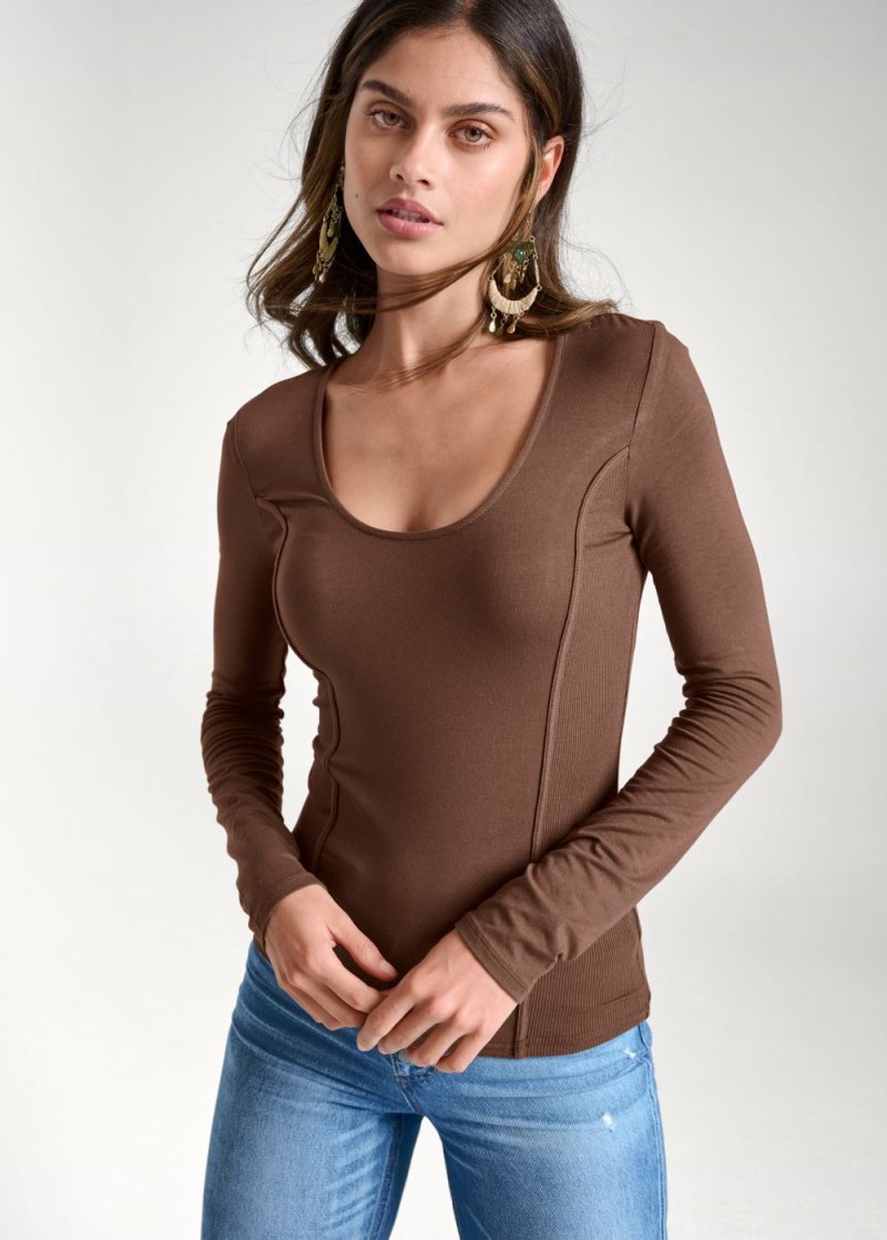 Venus Plus Size Casual Long Sleeve Top