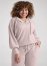 Venus Plus Size Brushed Waffle Hoodie in Mauve