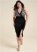 Venus Plus Size Velvet Lace Bodycon Dress