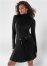 Venus Pleated Sweater Dress - Black